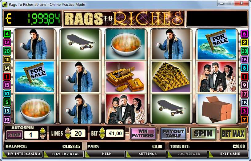 Free online rags to riches slots